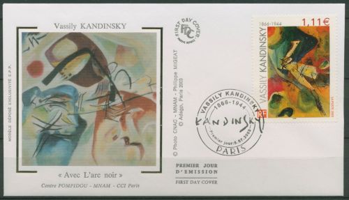 Frankreich 2003 Gemälde Wassily Kandinsky 3727 FDC (X62201)
