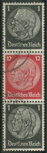 Deutsches Reich Zusammendrucke 1937/39 Hindenburg S 148 gestempelt