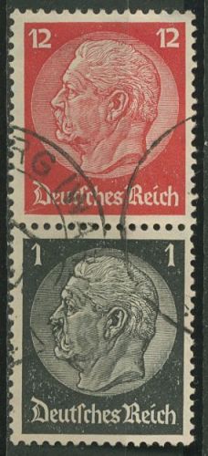 Deutsches Reich Zusammendrucke 1937/39 Hindenburg S 149 gestempelt