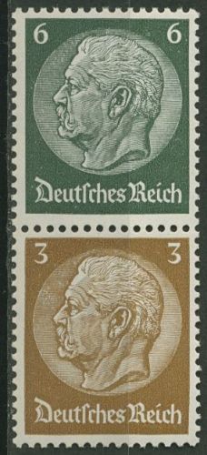 Deutsches Reich Zusammendrucke 1937/39 Hindenburg S 153 postfrisch