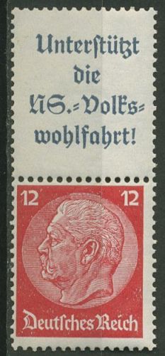 Deutsches Reich Zusammendrucke 1937/39 Hindenburg S 155 postfrisch