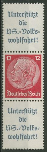 Deutsches Reich Zusammendrucke 1937/39 Hindenburg S 156 postfrisch