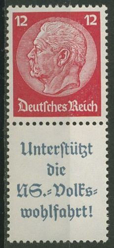 Deutsches Reich Zusammendrucke 1937/39 Hindenburg S 157 postfrisch