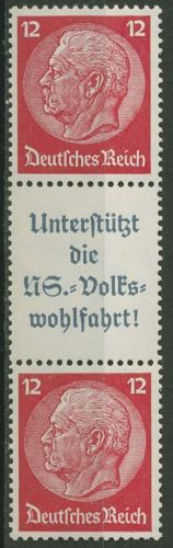 Dt. Reich Zusammendrucke 1937/39 Hindenburg S 158 postfrisch