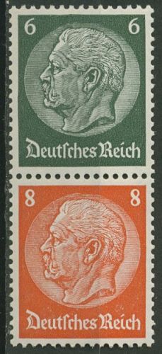 Deutsches Reich Zusammendrucke 1937/39 Hindenburg S 159 postfrisch