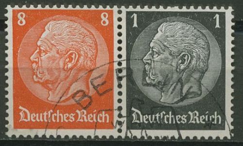 Deutsches Reich Zusammendrucke 1936/37 Hindenburg W 64 gestempelt