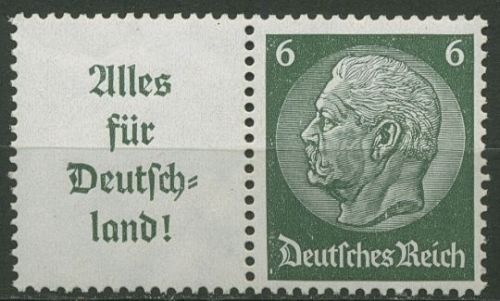 Deutsches Reich Zusammendrucke 1936/37 Hindenburg W 66 postfrisch