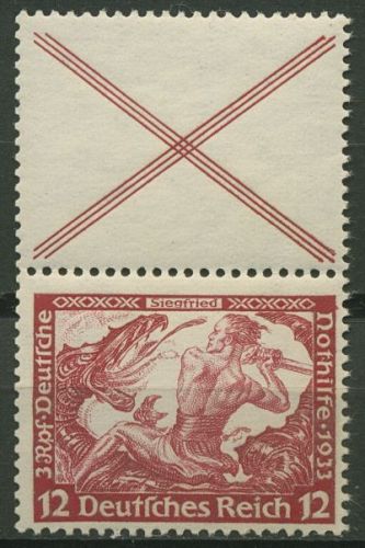 Deutsches Reich Zusammendrucke 1933 Nothilfe Wagner S 114 postfrisch