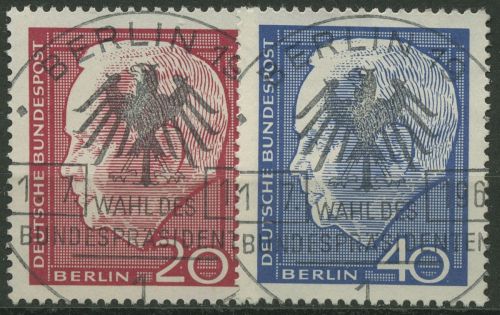Berlin 1964 Heinrich Lübke 234/35 mit zentralem TOP ESST Sonderstempel