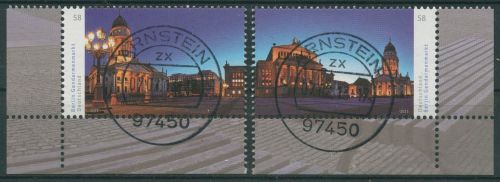 Bund 2013 Panorama Gendarmenmarkt Berlin 2983/84 Ecken mit TOP-Stempel (E4790)