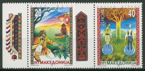 Makedonien 1997 Europa CEPT Sagen Legenden 102/03 postfrisch