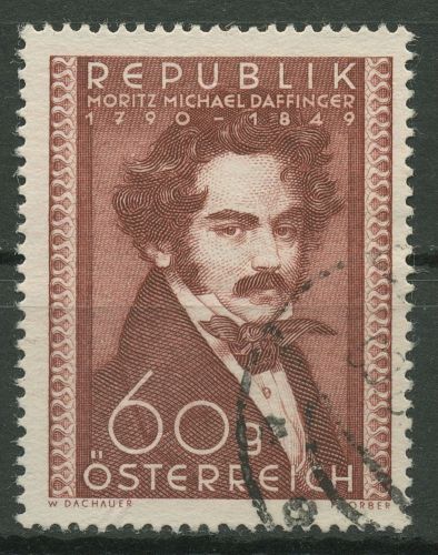 Österreich 1950 160. Geburtstag von Moritz Daffinger, Maler 948 gestempelt