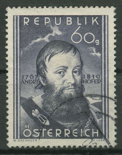 Österreich 1950 140. Todestag von Andreas Hofer 949 gestempelt