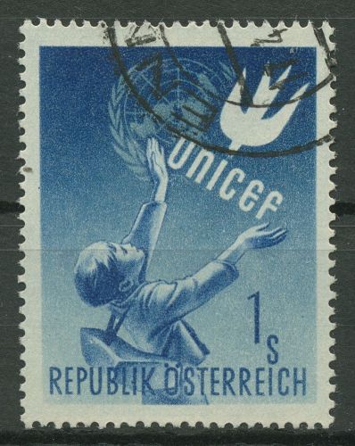 Österreich 1949 Kinderhilfswerk UNICEF Friedenstaube 933 gestempelt