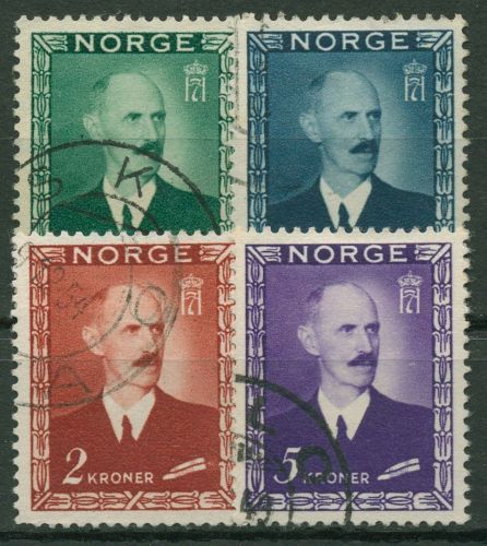 Norwegen 1946 König Haakon VII. 315/18 gestempelt