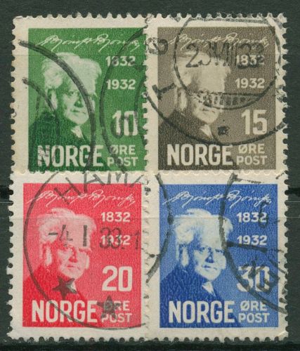 Norwegen 1932 Nobelpreis Dichter Bjornstjerne Bjornson 163/66 gestempelt
