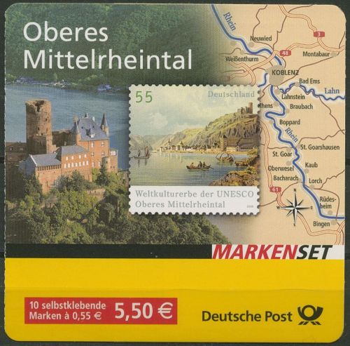 Bund Markenheftchen 2006 Ob. Mittelrheintal MH 63 ba (2537) postfrisch (C18172)