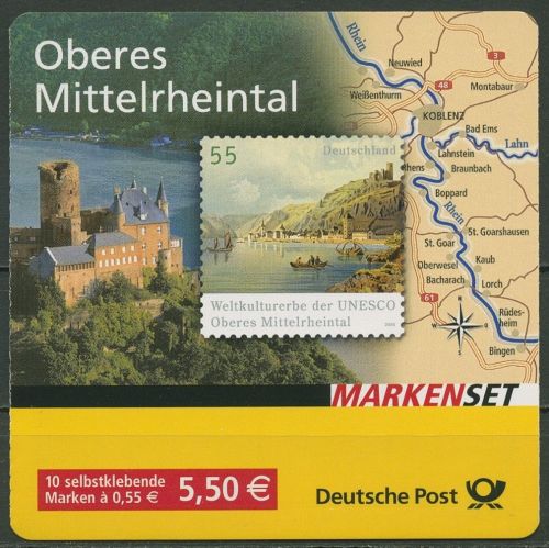 Bund Markenheftchen 2006 Ob. Mittelrheintal MH 63 a (2537) postfrisch (C17373)