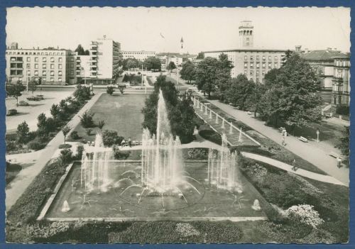 Karlsruhe Wasserspiele, gelaufen 1964 (AK5731)