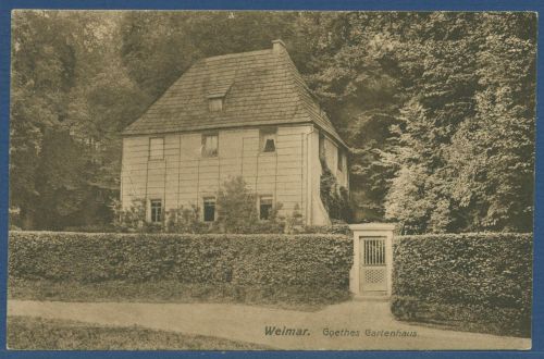 Weimar Goethes Gartenhaus, gelaufen 1919 (AK5722)