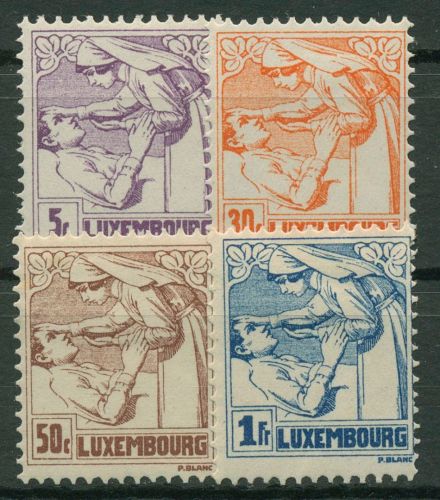 Luxemburg 1925 Tuberkulose-und Krebsbekämpfung 157/60 mit Falz