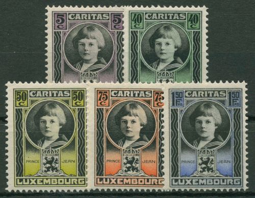 Luxemburg 1926 Kinderhilfe Erbprinz Jean 177/81 mit Falz