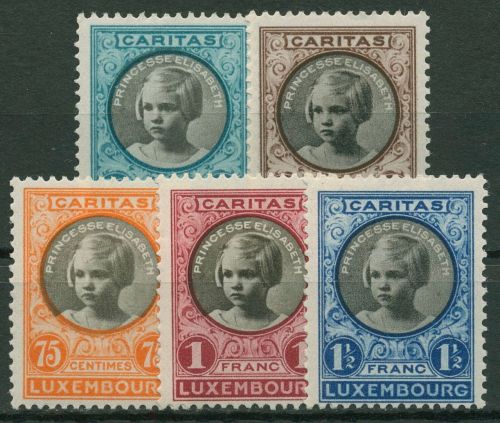 Luxemburg 1927 Kinderhilfe Prinzessin Elisabeth 192/96 mit Falz