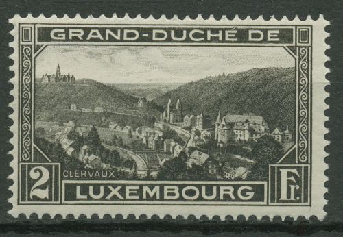 Luxemburg 1928 Landschaften Clerf 207 B postfrisch