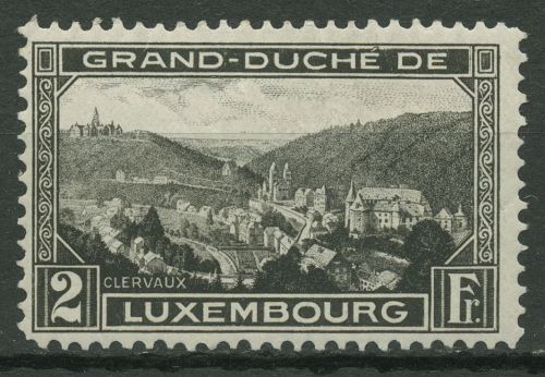 Luxemburg 1928 Landschaften Clerf 207 A mit Falz
