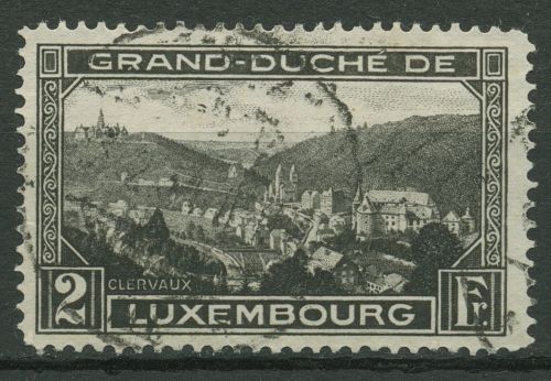 Luxemburg 1928 Landschaften Clerf 207 B gestempelt