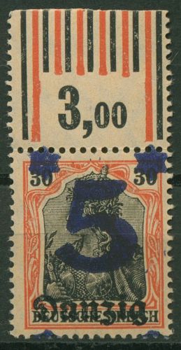 Danzig 1920 Germania mit Aufdruck Walze 16 WOR postfrisch