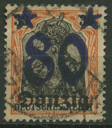 Danzig 1920 Germania mit Aufdruck 20 gestempelt geprüft