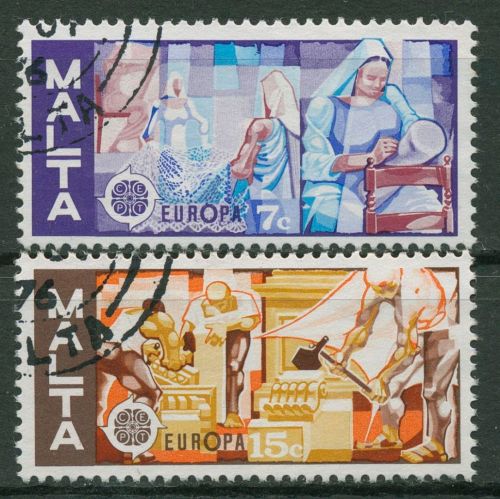 Malta 1976 Europa CEPT Kunsthandwerk 532/33 gestempelt