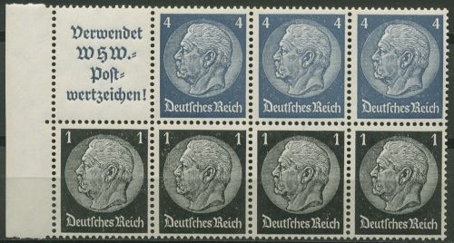 Deutsches Reich 1939 Markenheftchenblatt Hindenburg H-Blatt 93 B postfrisch