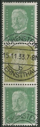 Deutsches Reich Zusammendrucke 1932 Reichspräsidenten S 43 gestempelt