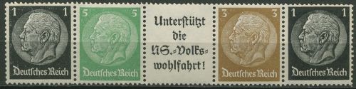 Dt. Reich Zusammendrucke 1939 Einheitsgeberstreifen EG-Str. 1 postfrisch