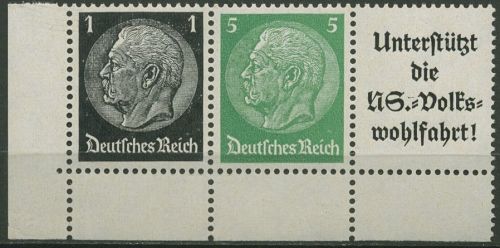 Dt. Reich Zusammendrucke 1939 aus EG-Str. 1, W 72 EUL 1.2 postfrisch