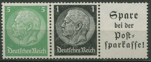 Dt. Reich Zusammendrucke 1941 aus EG-Str. 3, W 96 postfrisch