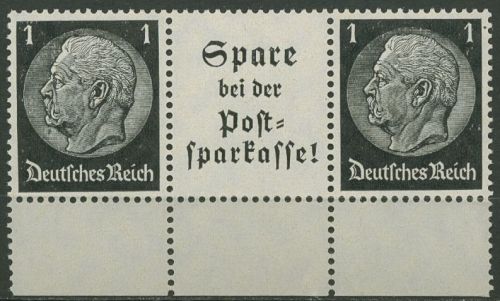 Dt. Reich Zusammendrucke 1941 aus EG-Str. 3, W 98 UR postfrisch