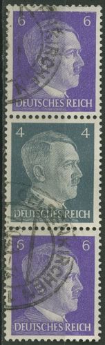 Dt. Reich Zusammendrucke aus Rollen 1941 Freimarken Hitler S 293 gestempelt