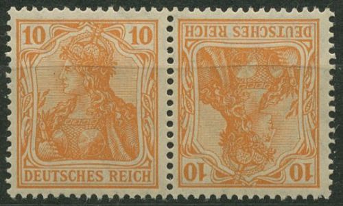 Deutsches Reich Zusammendrucke 1921 Germania K 1 postfrisch