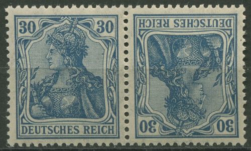 Deutsches Reich Zusammendrucke 1921 Germania K 2 postfrisch
