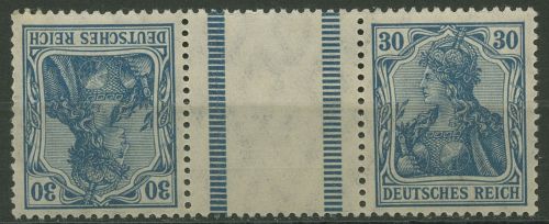 Deutsches Reich Zusammendrucke 1921 Germania KZ 3.1 postfrisch
