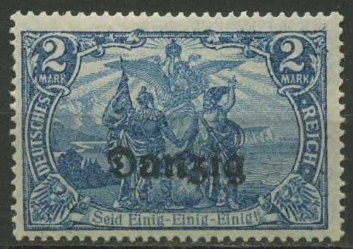 Danzig 1920 Freimarke mit Aufdruck 11 b postfrisch