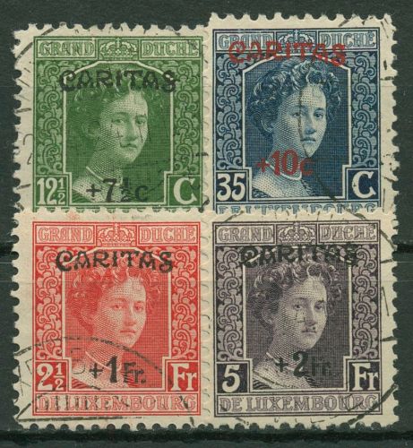 Luxemburg 1924 Großherzogin Marie Adelheid 148/51 gestempelt