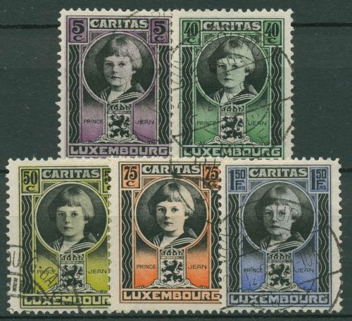 Luxemburg 1926 Kinderhilfe Erbprinz Jean 177/81 gestempelt
