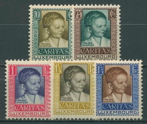 Luxemburg 1930 Kinderhilfe 227/31 mit Falz