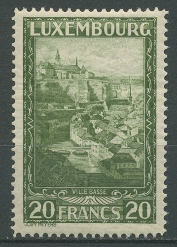 Luxemburg 1931 Landschaften Unterstadt Luxemburg 238 mit Falz