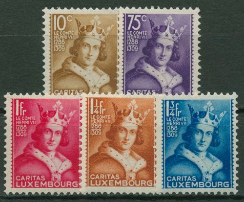 Luxemburg 1933 Kinderhilfe Heinrich IV. 252/56 postfrisch
