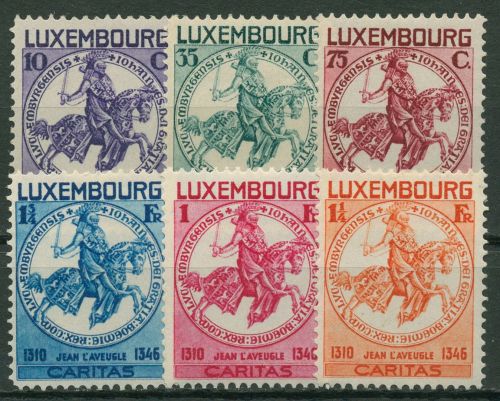 Luxemburg 1934 Kinderhilfe Siegel Graf Johann 259/64 postfrisch